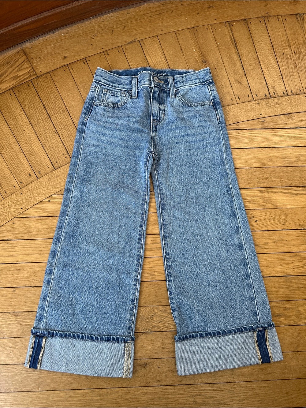 Classic Wide-Leg girls Jeans - Light Blue